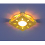 Встраиваемый светильник с двойной подсветкой Elektrostandard 1051 золото/желтый 4690389030611