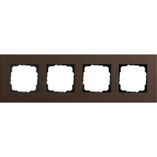 Рамка 4-постовая Gira Esprit Lenoleum-Multiplex коричневый 0214223