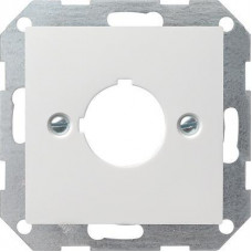 Лицевая панель Gira System 55 для крепления устройств диаметром 22,5 мм чисто-белый глянцевый 027203