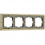 Рамка Werkel Palacio Gracia на 4 поста золото/черный WL77-Frame-04 4690389126116