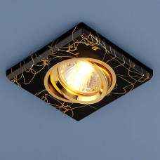 Встраиваемый светильник Elektrostandard 2080 MR16 BK/GD черный/золото 4690389002120