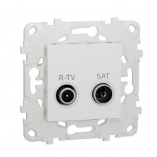Розетка R-TV/SAT проходная Schneider Electric Unica New NU545618