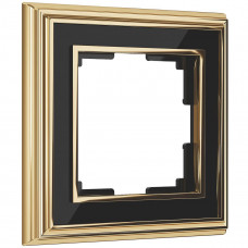 Рамка Werkel Palacio на 1 пост золото/черный WL17-Frame-01 4690389103582