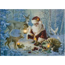 Панно световое (40х30 см) Санта Клаус 26970 Feron