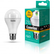 Лампа светодиодная Camelion E27 25W 3000K LED25-A65/830/E27 13571